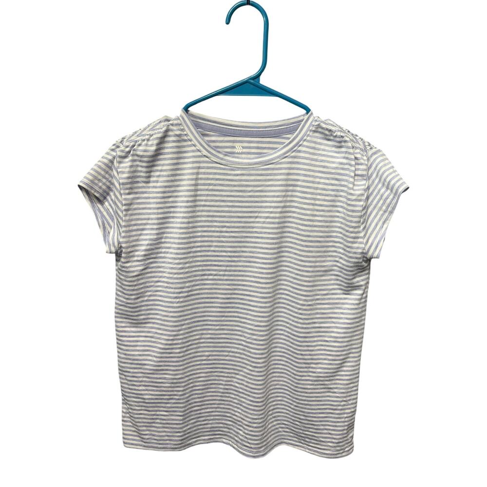 All in Motion Purple Striped SS - L (10/12)